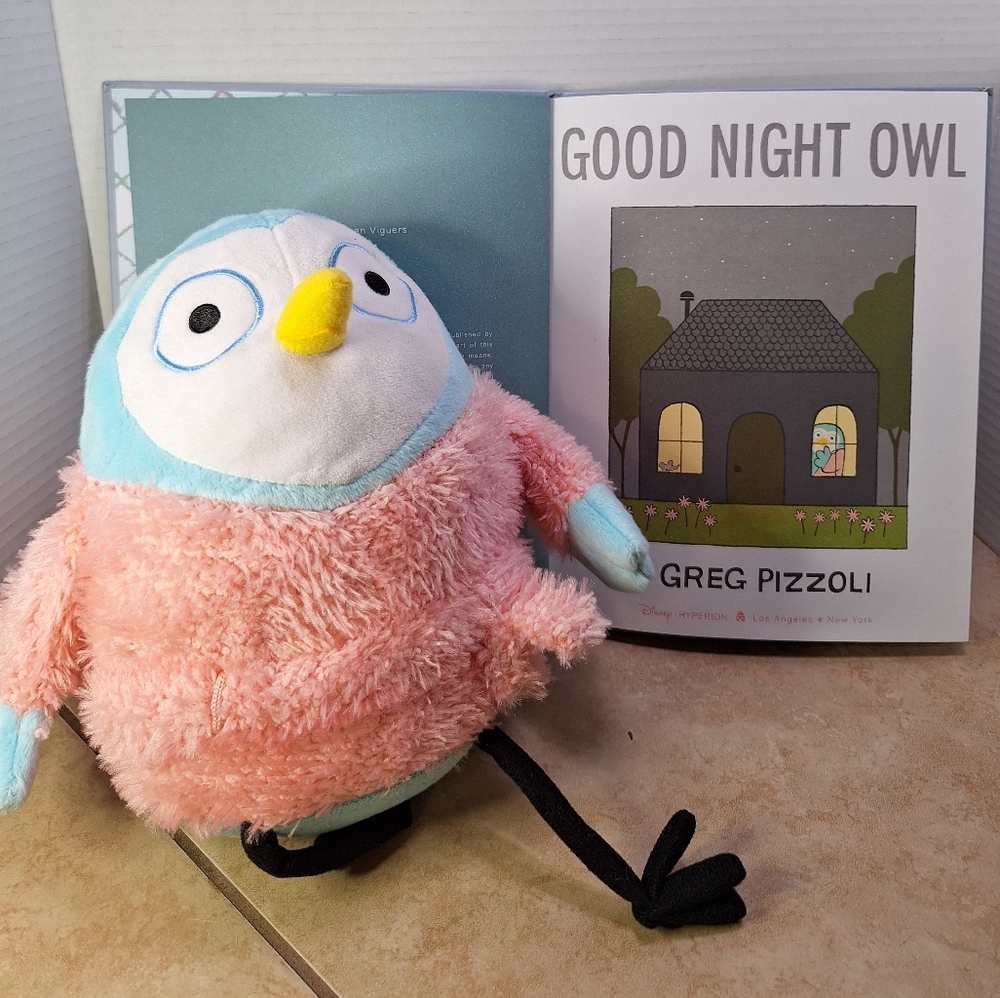 Yottoy 2017 Goodnight Owl Character Plush With Book Goodnight Owl by Greg Pizzol